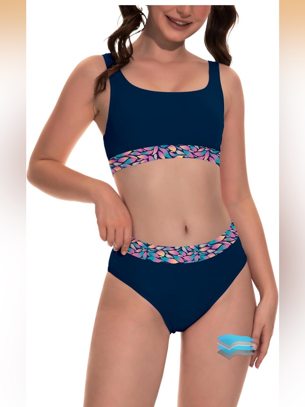 Beautikini Period Swimwear Two Piece Menstrual Leakproof M. 2007/bb10-2